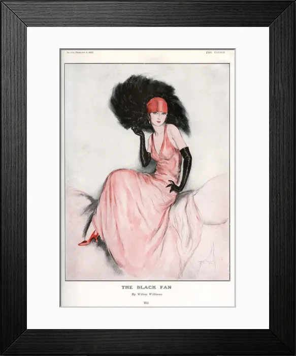 Framed Print : The Black Fan by Wilton Williams Framed Print : The Black Fan by Wilton Williams