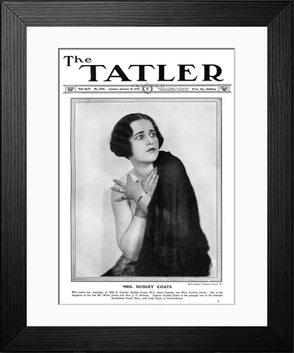 Framed Print : Tatler cover - Mrs Dudley Coats