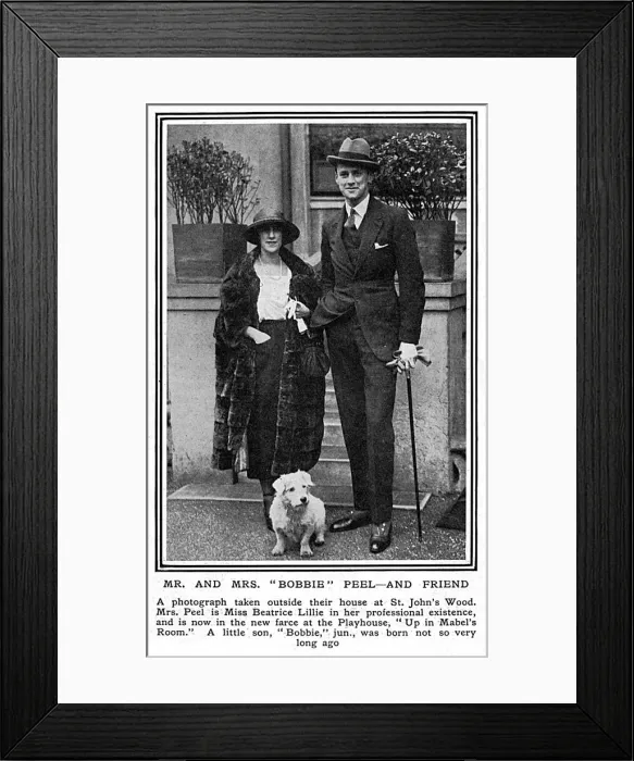 Framed Print : Mr and Mrs Bobbie Peel (Beatrice Lillie) Framed Print : Mr and Mrs Bobbie Peel (Beatrice Lillie)