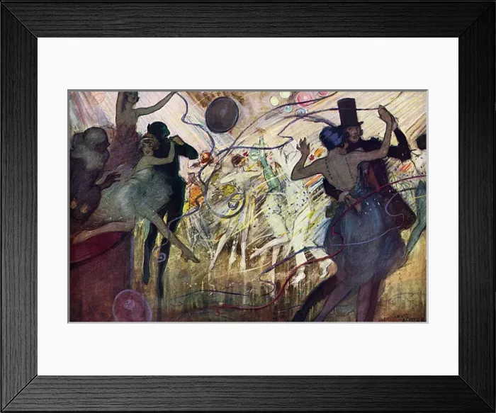 Framed Print : On with the dance by Lewis Baumer Framed Print : On with the dance by Lewis Baumer