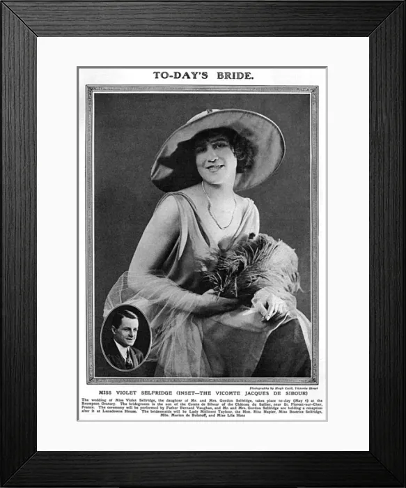 Framed Print : Miss Violet Selfridge & Vicomte Jacques de Sibour
