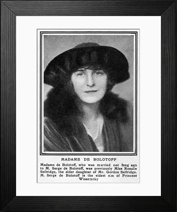 Framed Print : Madame de Bolotoff (Rosalie Selfridge) Framed Print : Madame de Bolotoff (Rosalie Selfridge)