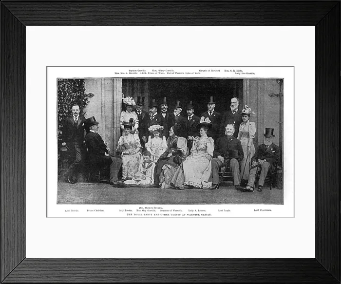 Framed Print : Royal Guests at Warwick Castle Framed Print : Royal Guests at Warwick Castle