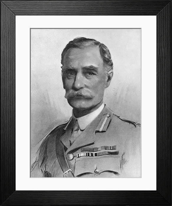 Framed Print : Major-General Sir John Steevens by Percival Anderson Framed Print : Major-General Sir John Steevens by Percival Anderson