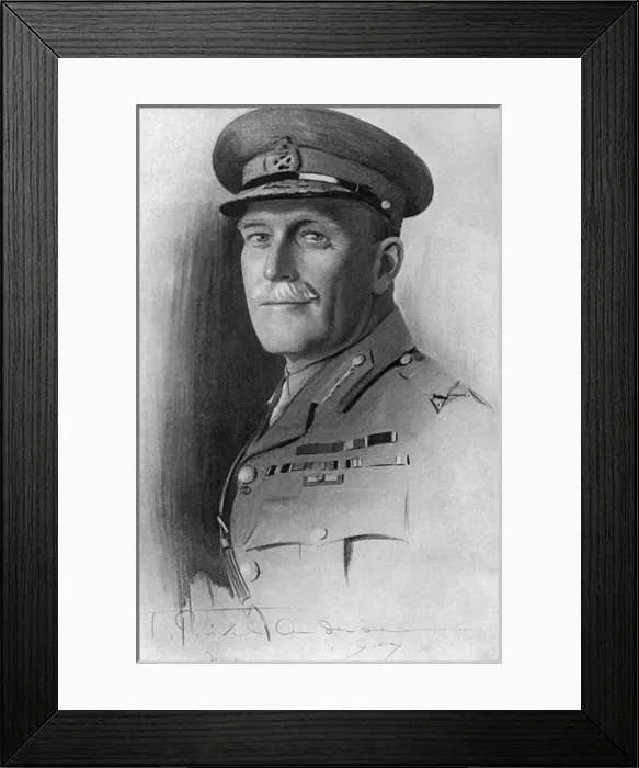 Framed Print : Brigadier-General E. Eyre Carter by Percival Anderson Framed Print : Brigadier-General E. Eyre Carter by Percival Anderson