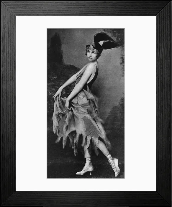 Framed Print : Mrs Vernon Castle in Miss 1917