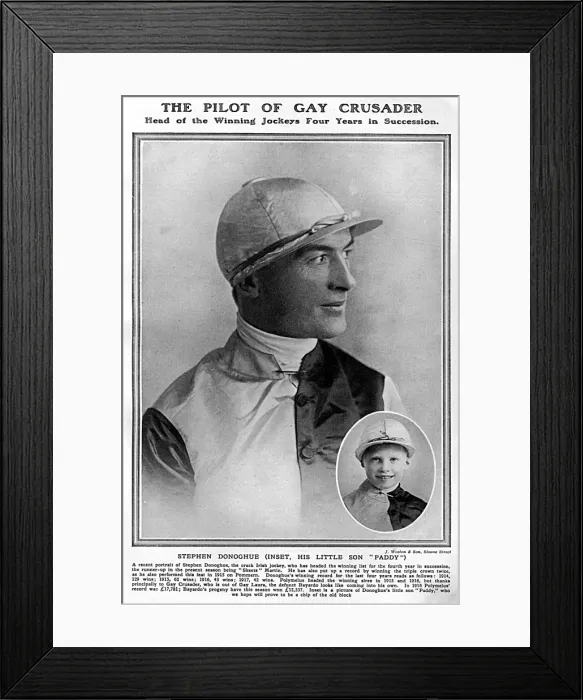 Framed Print : Steve Donoghue and son Framed Print : Steve Donoghue and son