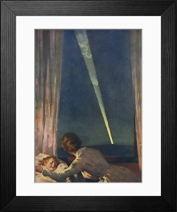 Framed Print : The Watchers by Dudley Tennant, WW1 floodlights Framed Print : The Watchers by Dudley Tennant, WW1 floodlights