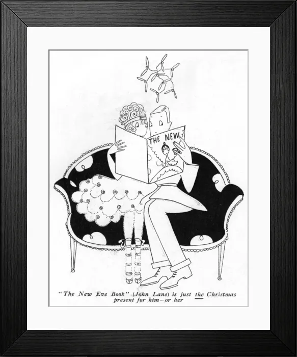 Framed Print : Eve reading The New Eve Book, 1917 Framed Print : Eve reading The New Eve Book, 1917