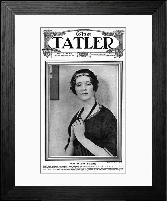 Framed Print : Tatler cover - Yvonne Fitzroy, WW1 Framed Print : Tatler cover - Yvonne Fitzroy, WW1