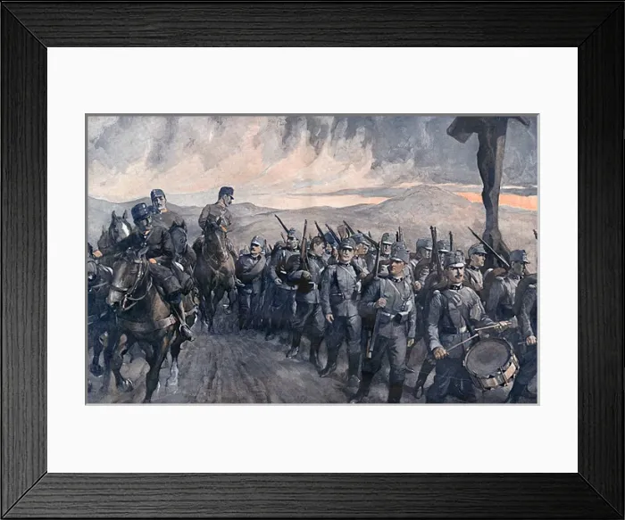 Framed Print : Austrian infantry uniform