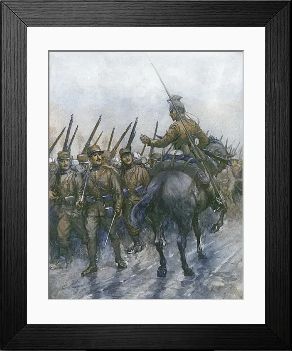 Framed Print : French and Belgian uniform