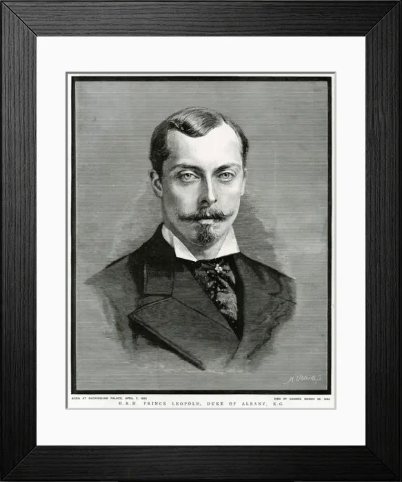 Framed Print : Prince Leopold, duke of Albany Framed Print : Prince Leopold, duke of Albany