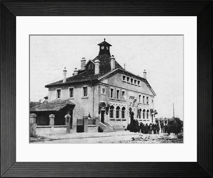 Framed Print : Gift of Old Etonians to French village of Eton Woeuvre Framed Print : Gift of Old Etonians to French village of Eton Woeuvre