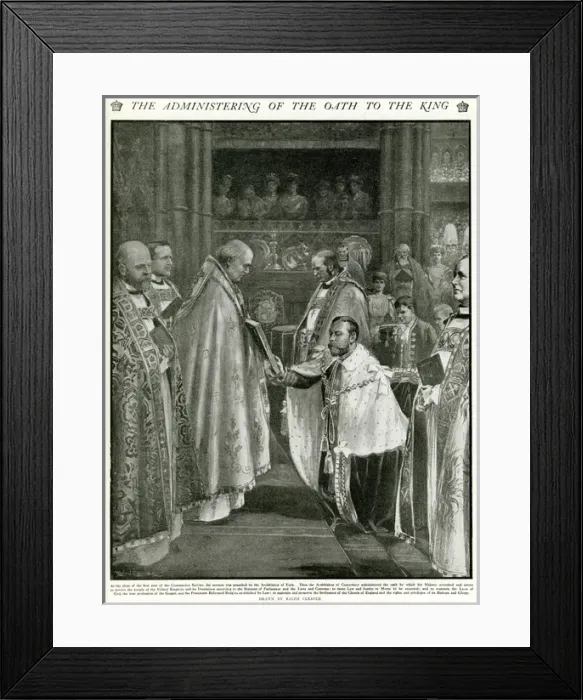 Framed Print : Coronation of King George V Framed Print : Coronation of King George V