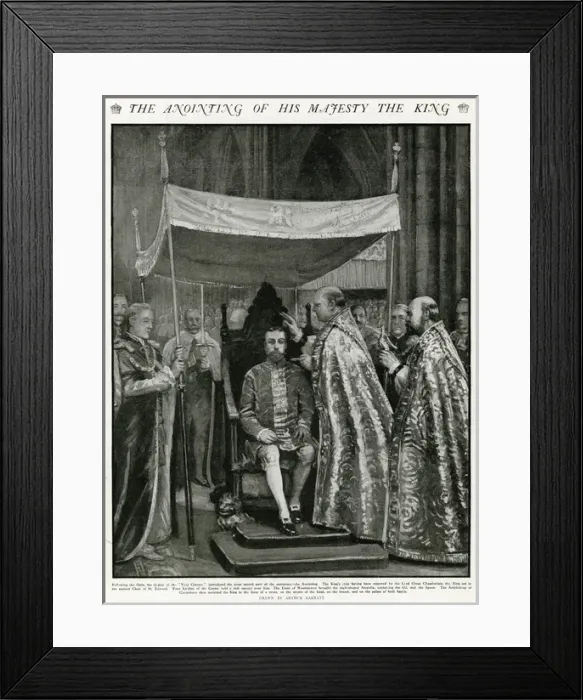 Framed Print : Coronation of George V ceremony of atonement Framed Print : Coronation of George V ceremony of atonement