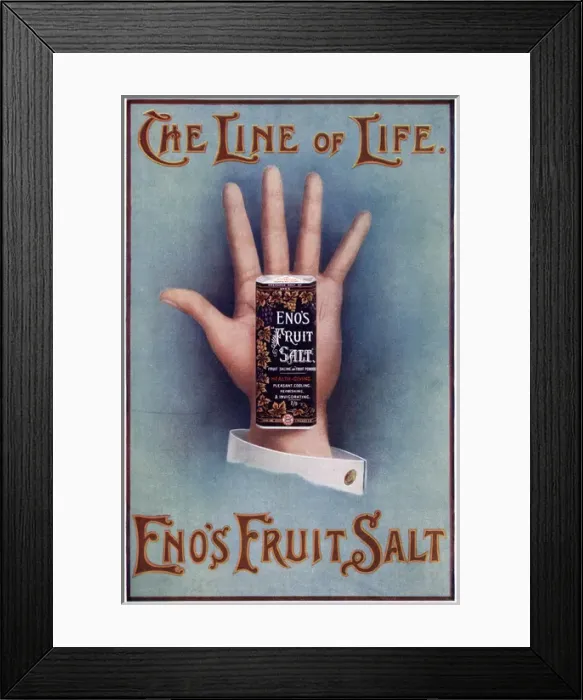 Framed Print : Advertisement, Enos Fruit Salt Framed Print : Advertisement, Enos Fruit Salt