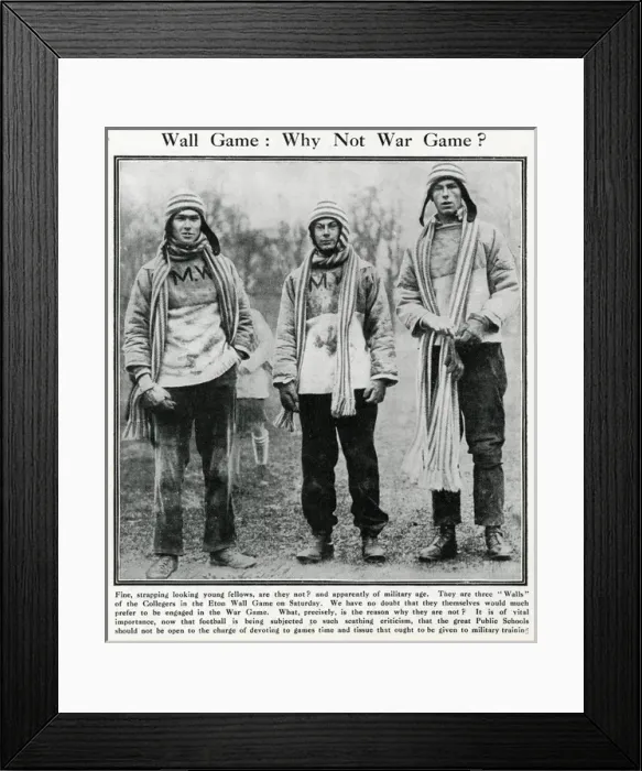 Framed Print : Wall Game: Why Not War Game? WW1