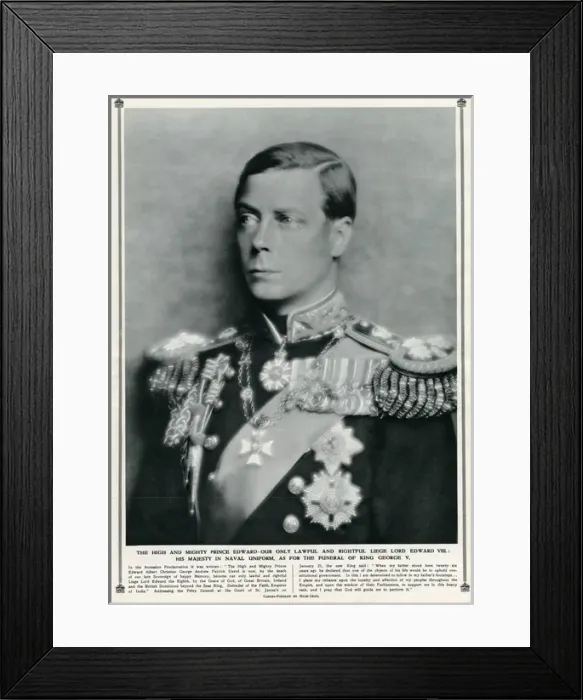 Framed Print : Edward VIII Framed Print : Edward VIII
