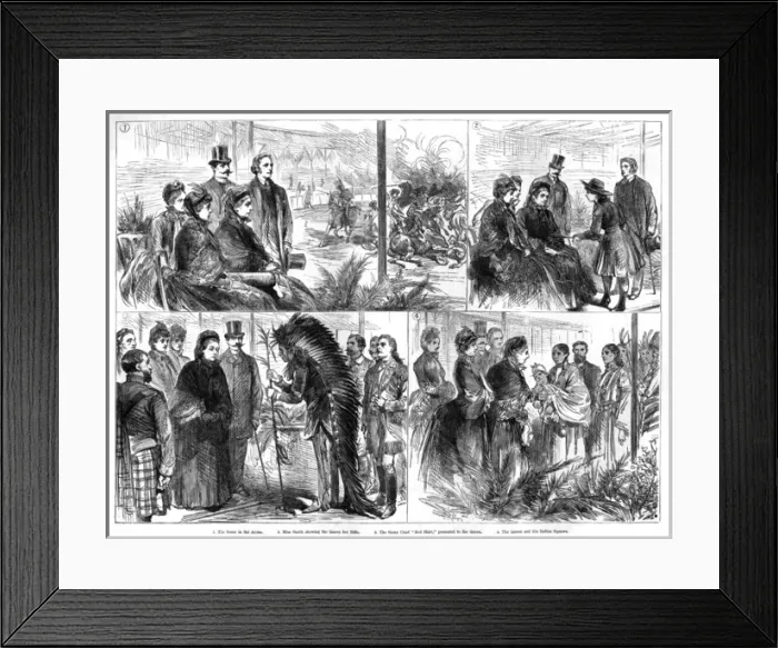 Framed Print : Royal visit to the Great American Exhibition, 1887