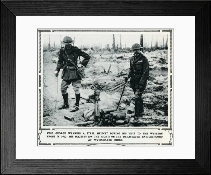 Framed Print : King George V at the Western Front Framed Print : King George V at the Western Front