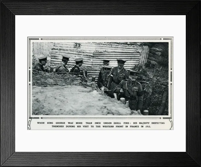 Framed Print : King George V at the Western Front Framed Print : King George V at the Western Front