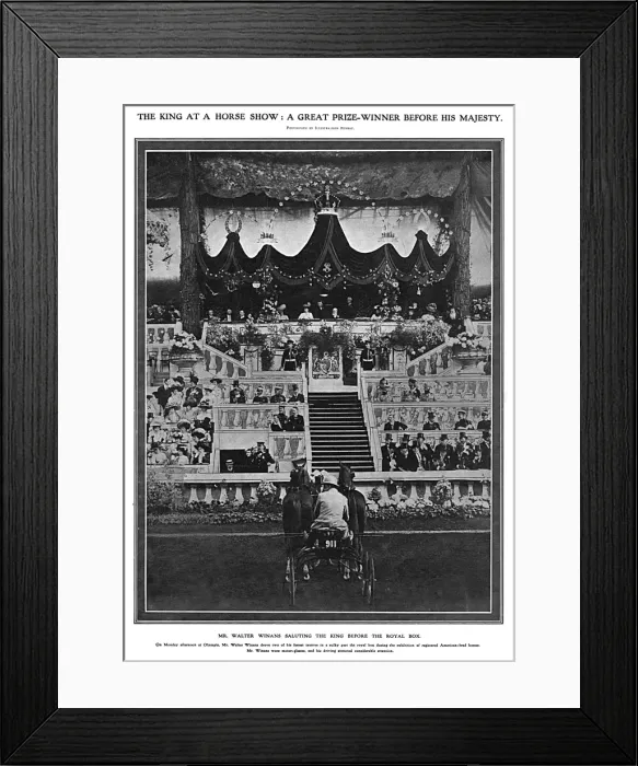 Framed Print : Royal visit to the Olympia Horse Show, 1908 Framed Print : Royal visit to the Olympia Horse Show, 1908