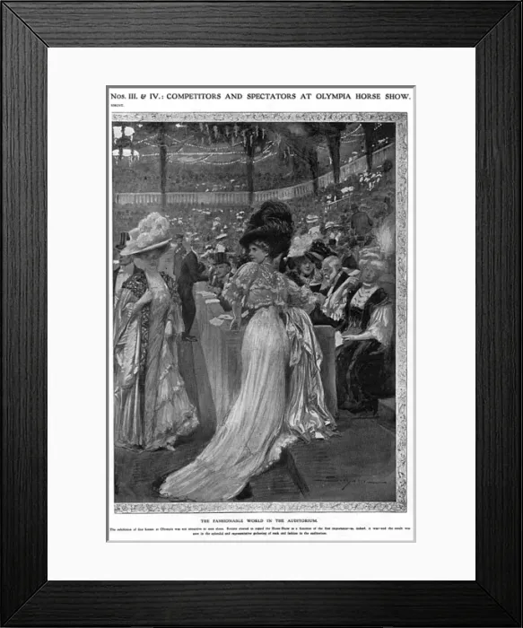 Framed Print : Royal visit to the Olympia Horse Show, 1908 Framed Print : Royal visit to the Olympia Horse Show, 1908