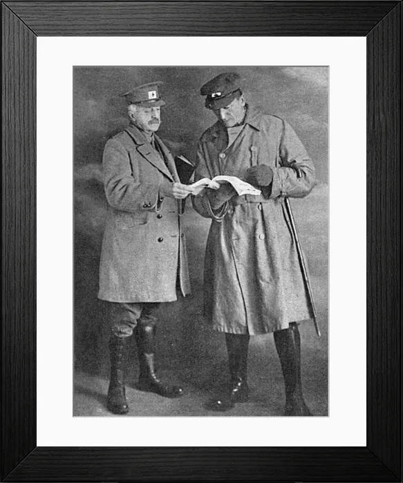 Framed Print : Algernon Blackwood & Alfred Taylor, WW1 Framed Print : Algernon Blackwood & Alfred Taylor, WW1