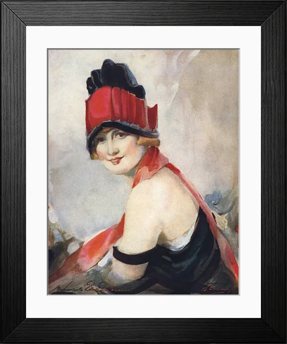 Framed Print : Edmee Dormeuil by William Barribal Framed Print : Edmee Dormeuil by William Barribal