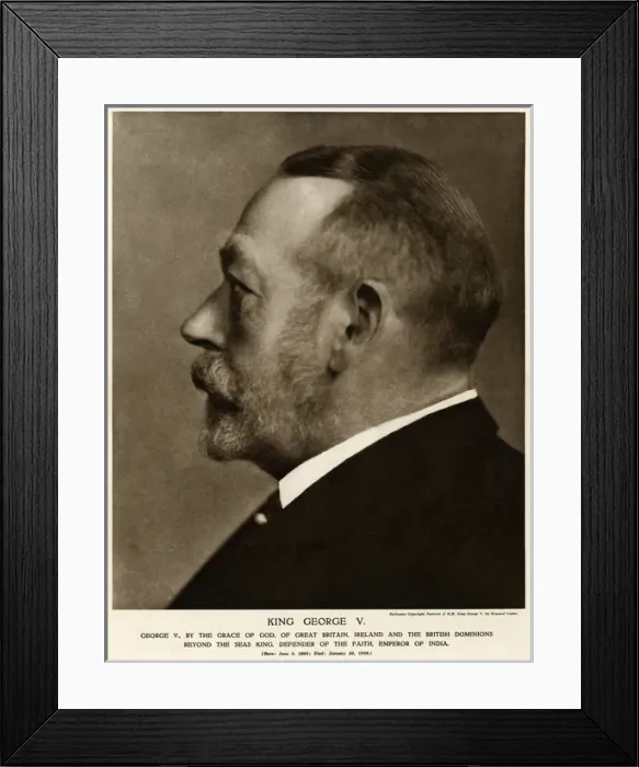 Framed Print : George V (1865 - 1936), British Royalty Framed Print : George V (1865 - 1936), British Royalty