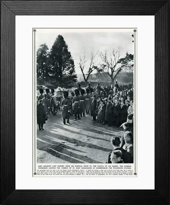 Framed Print : George V last journey at Norfolk Framed Print : George V last journey at Norfolk