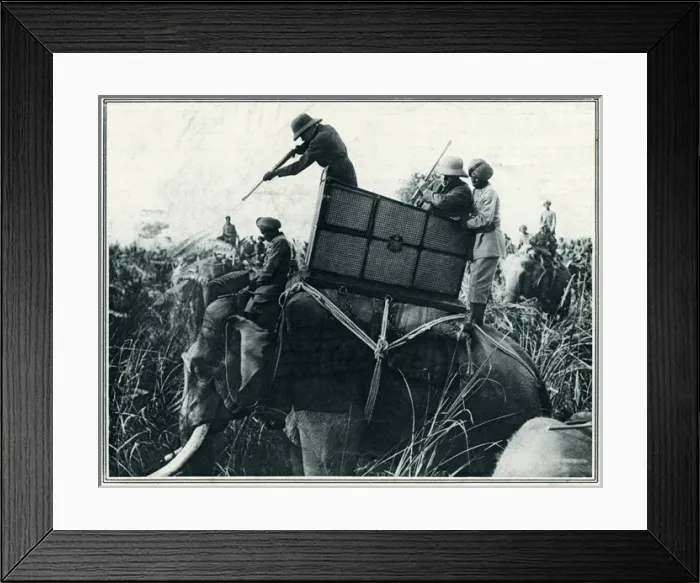 Framed Print : King George V hunting Framed Print : King George V hunting