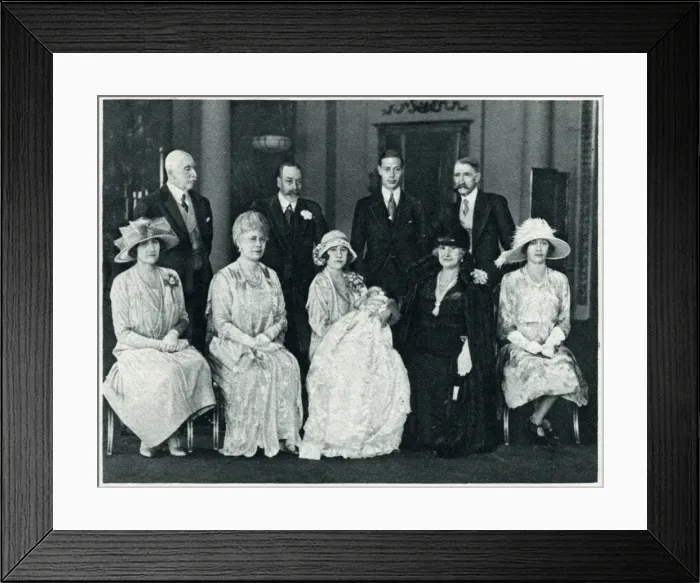 Framed Print : Royal group after Princess Elizabeths Christening Framed Print : Royal group after Princess Elizabeths Christening