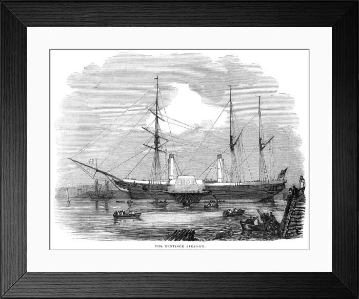 Framed Print : The Bentinck steamer Framed Print : The Bentinck steamer