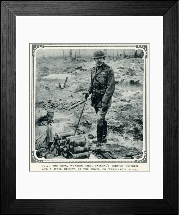 Framed Print : King George V at the Western Front