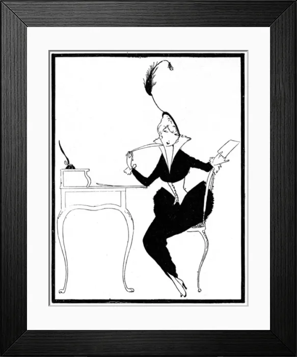 Framed Print : Eve, columnist for The Tatler magazine Framed Print : Eve, columnist for The Tatler magazine
