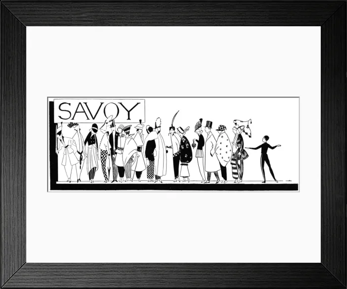 Framed Print : All the world is rushing to the Savoy
