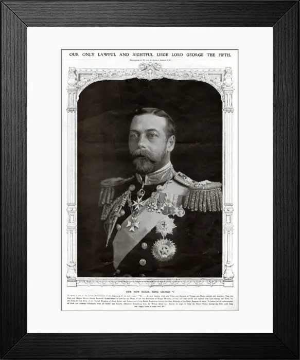 Framed Print : Our new ruler King George V Framed Print : Our new ruler King George V