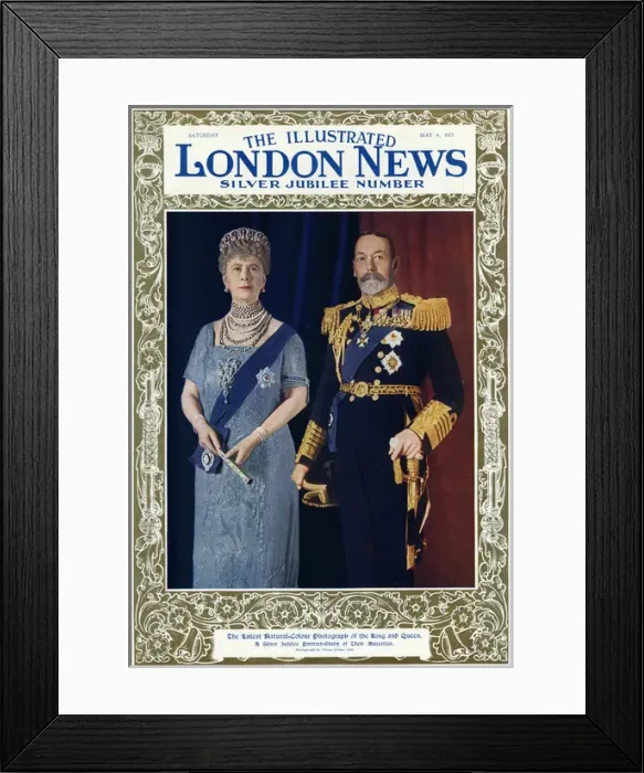 Framed Print : King George & Queen Mary Silver Jubilee