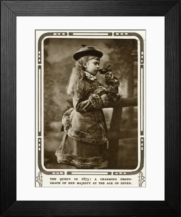 Framed Print : Princess May of Teck as young child