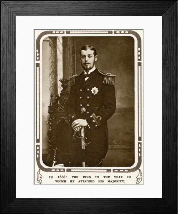 Framed Print : Prince George in Royal Navy uniform Framed Print : Prince George in Royal Navy uniform