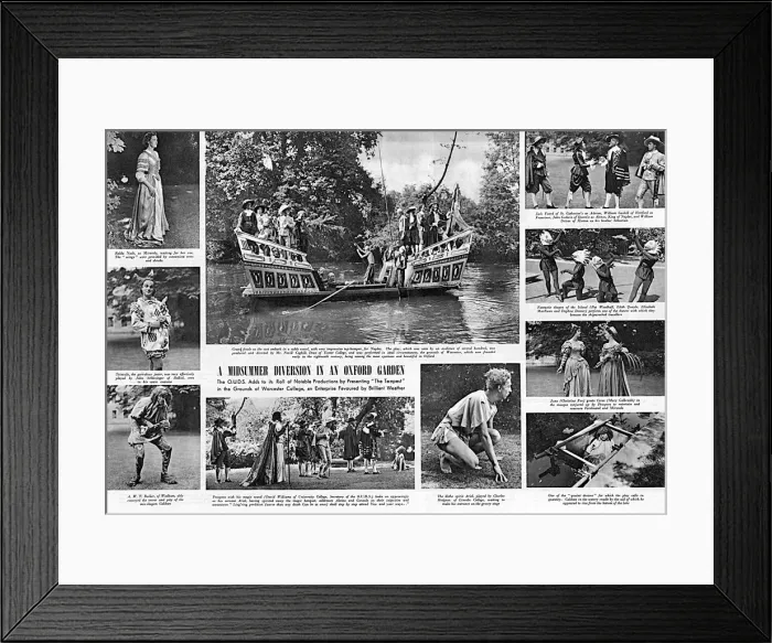 Framed Print : OUDS: The Tempest at Worcester College, 1949 Framed Print : OUDS: The Tempest at Worcester College, 1949