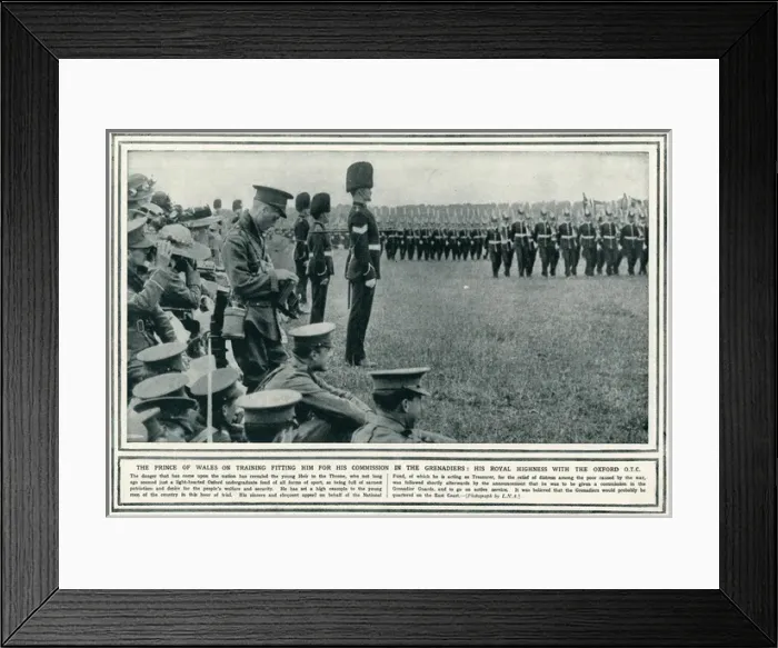 Framed Print : Prince of Wales during World War I