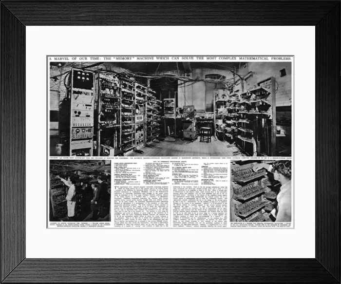Framed Print : A Calculating machine, 1949 Framed Print : A Calculating machine, 1949