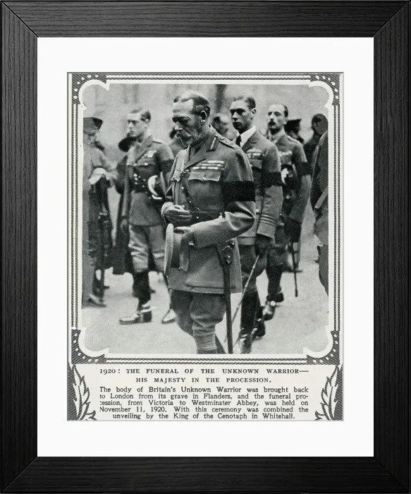 Framed Print : The Funeral of the Unknown Warrior