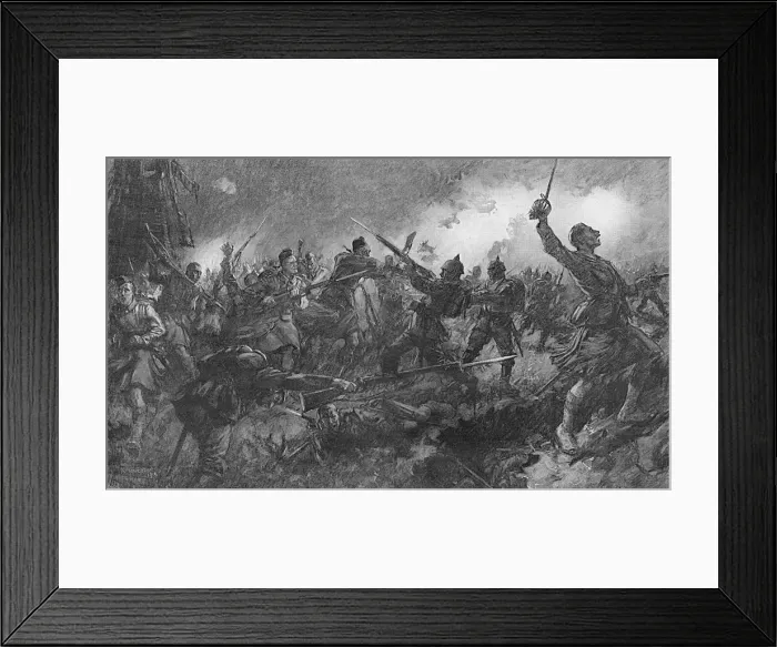 Framed Print : Charge of the London Scottish, October 1914