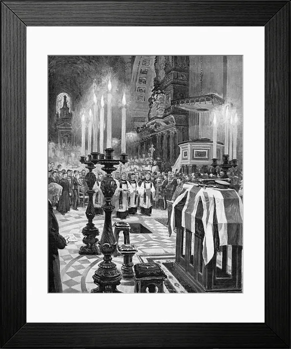 Framed Print : Funeral of Field-Marshal Lord Roberts, St Paul's Framed Print : Funeral of Field-Marshal Lord Roberts, St Paul's
