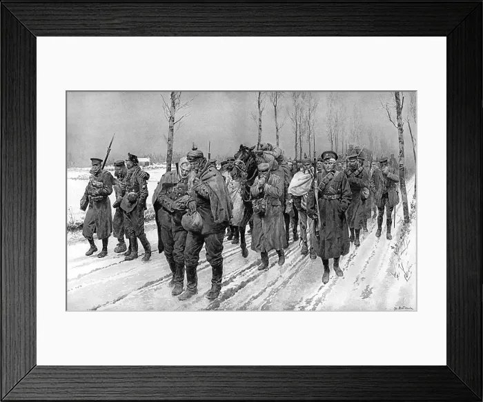 Framed Print : Winter conditions in Yser, 1914 Framed Print : Winter conditions in Yser, 1914
