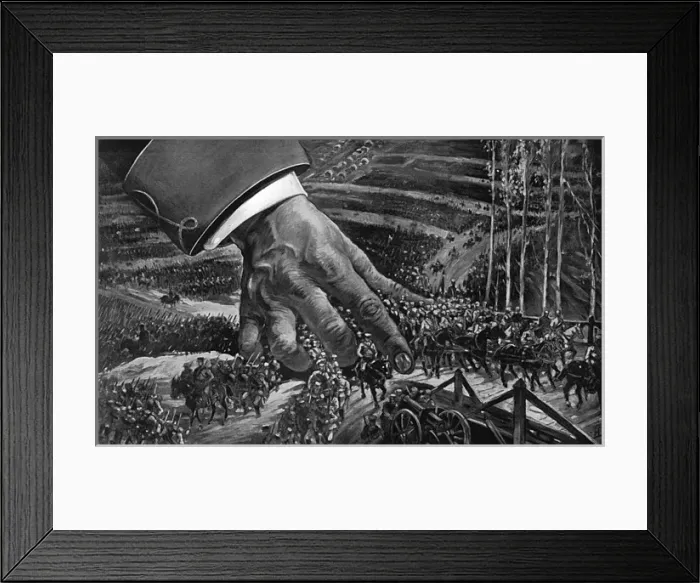 Framed Print : The Hand of Militarism in Europe, WW1 outbreak Framed Print : The Hand of Militarism in Europe, WW1 outbreak